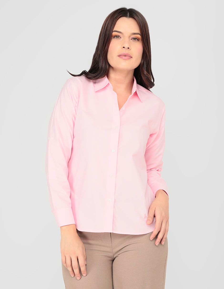 Blusa manga larga para mujer