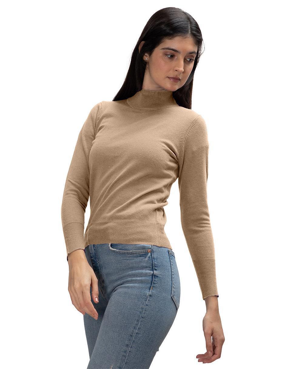 Suéter cuello alto para mujer