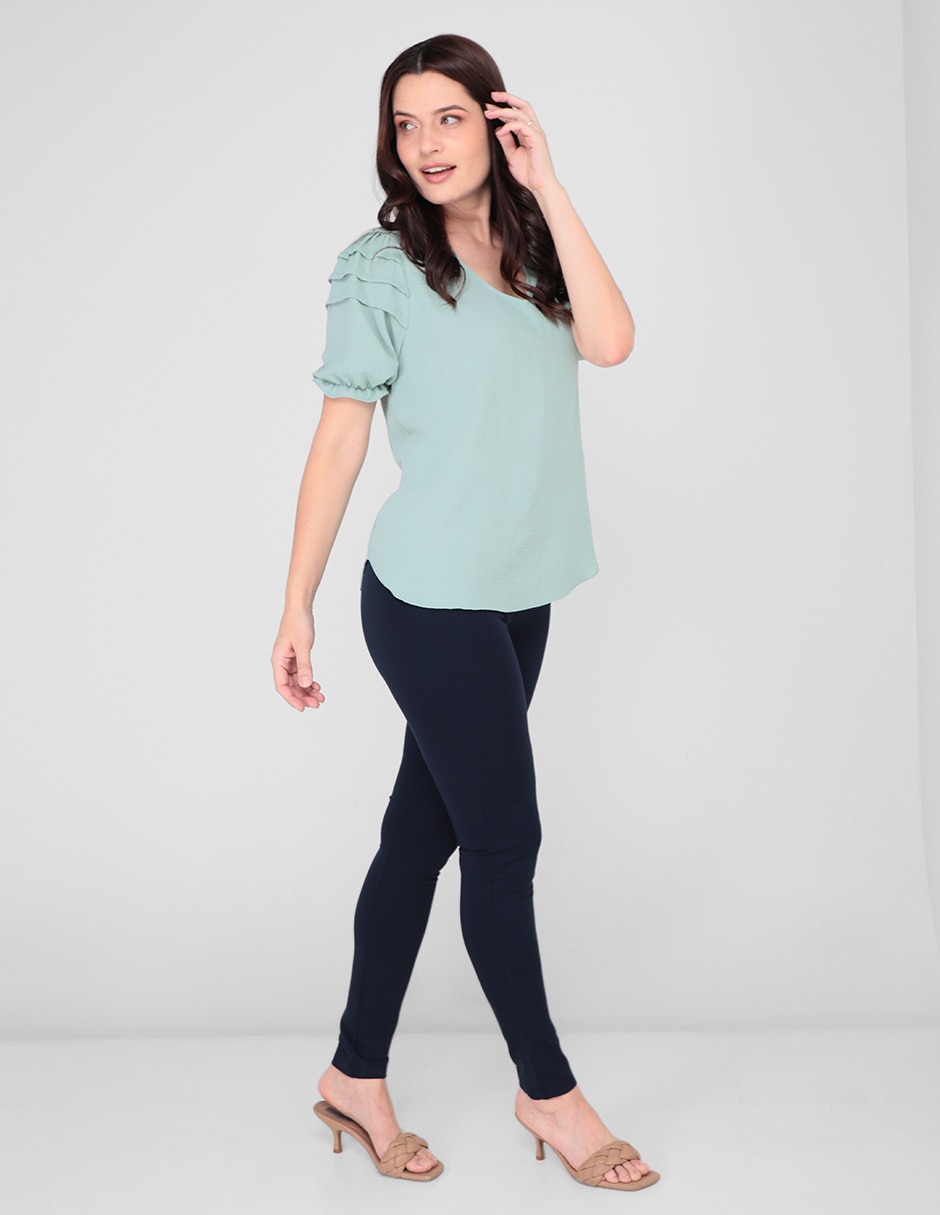 Legging a la cintura con elástico para mujer 3