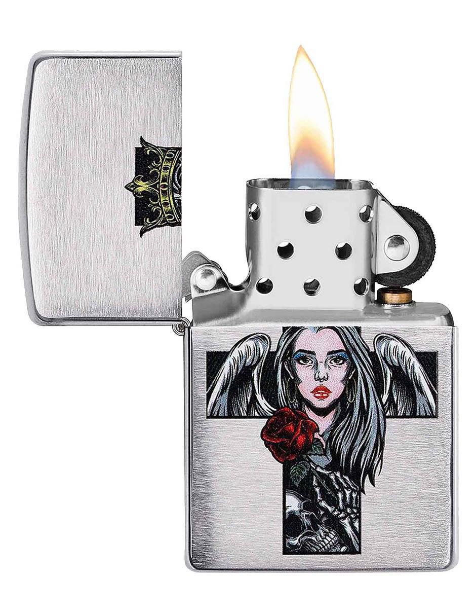 Encendedor Zippo Cruz con Angel