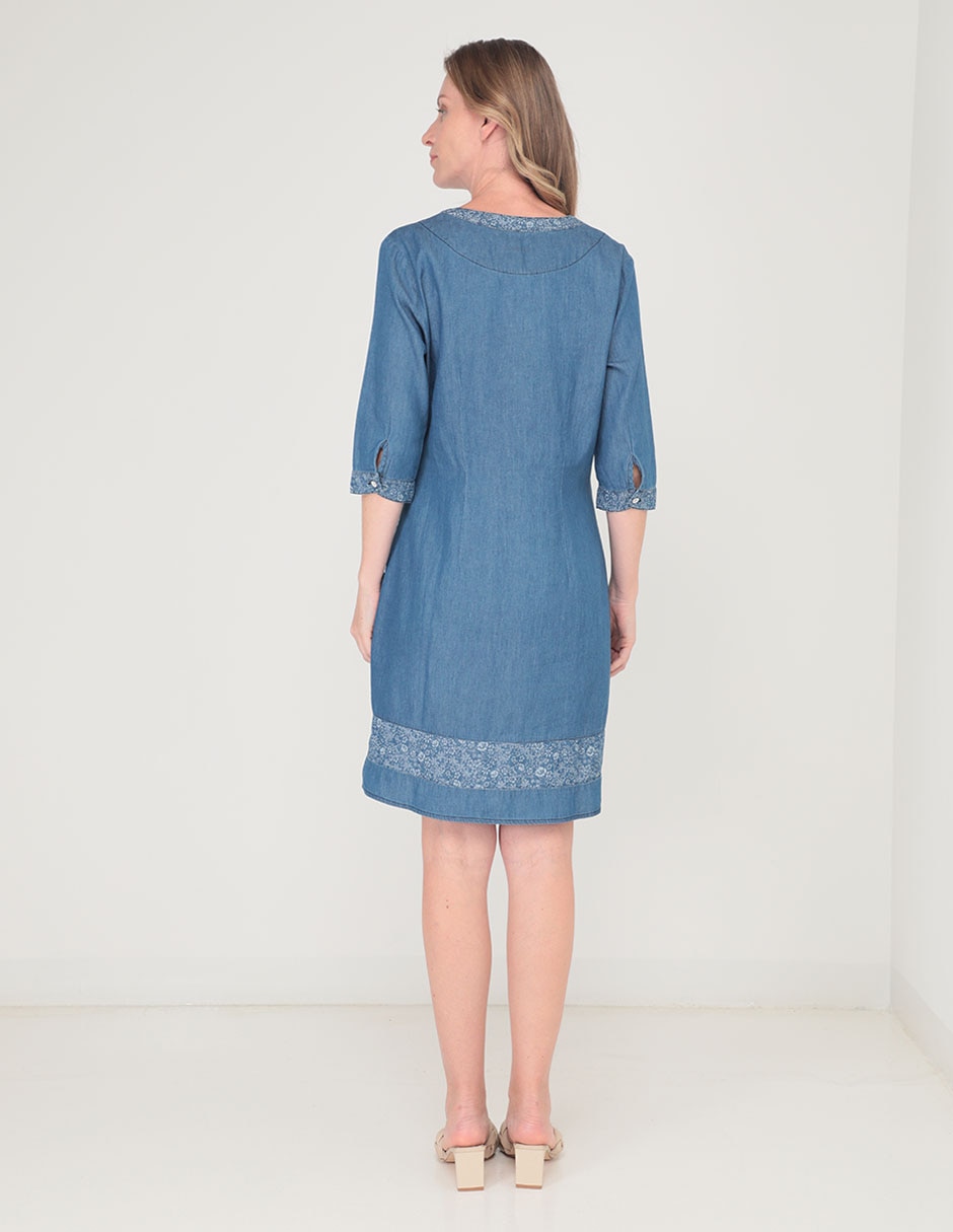 Vestido a la rodilla casual para mujer