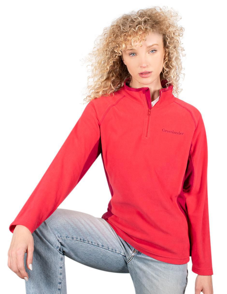 Sudadera con cuello a contraste para mujer 1