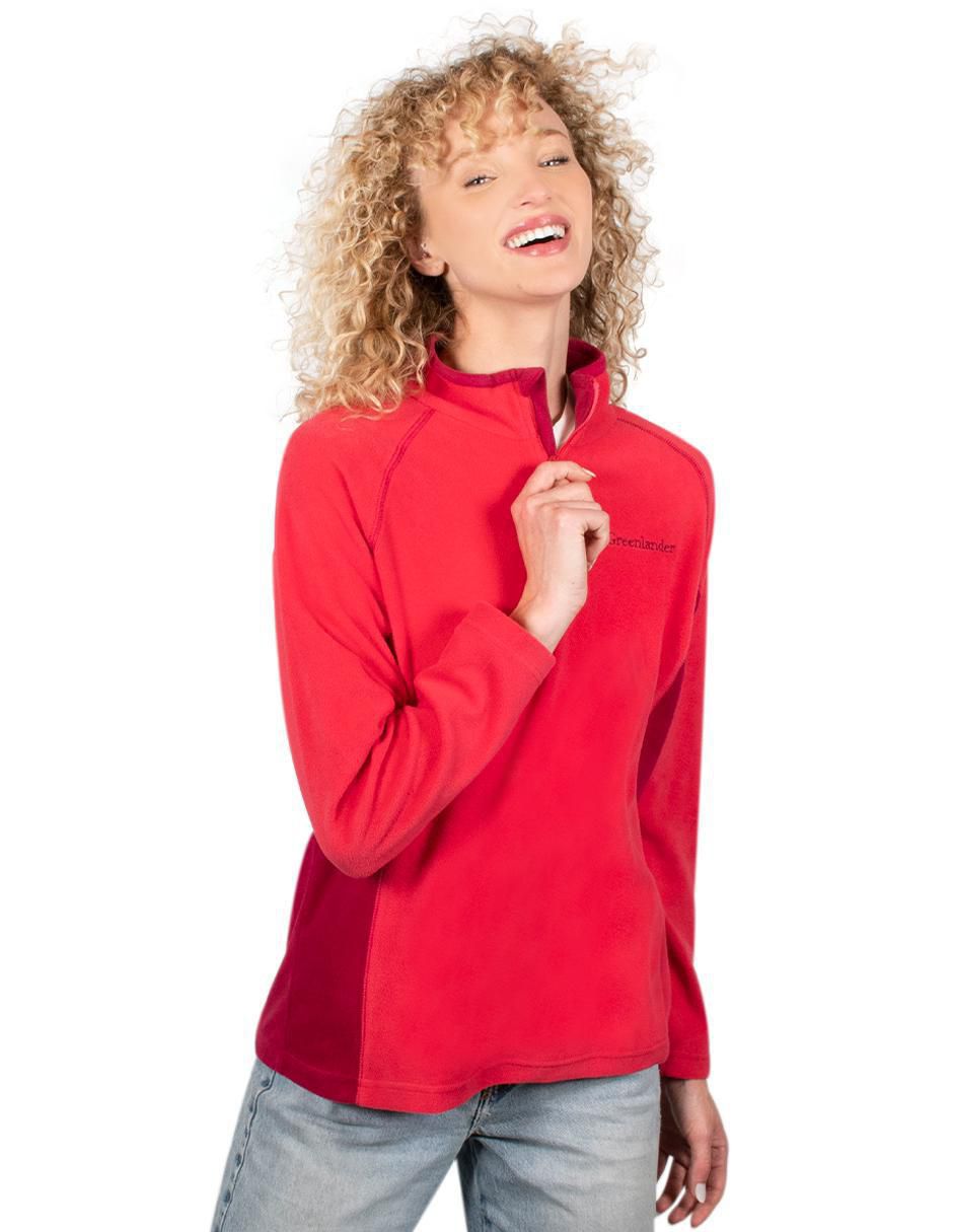 Sudadera con cuello a contraste para mujer 4