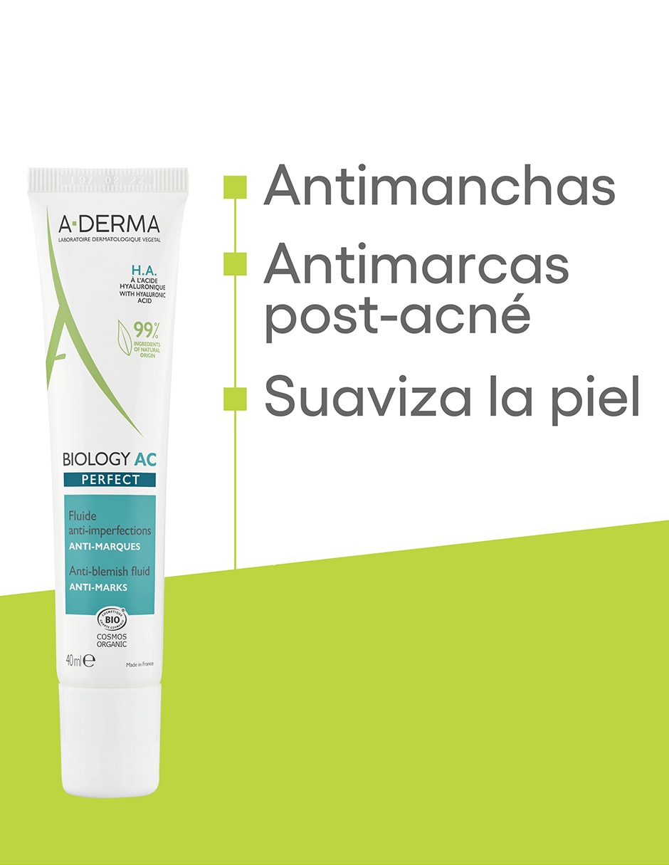 Crema para rostro y cuerpo recomendada para acné día y noche Biology para piel grasa