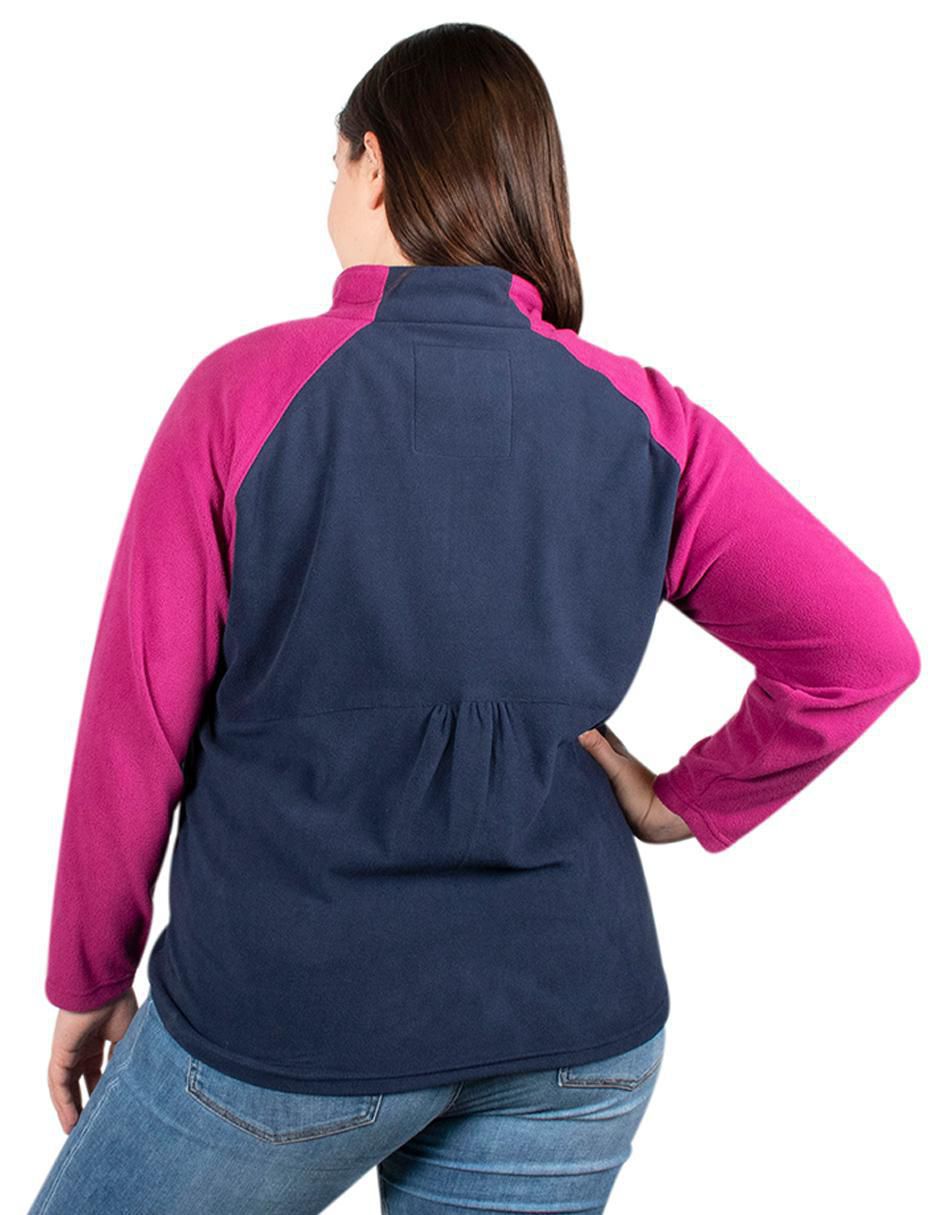 Sudadera con cuello a contraste para mujer 2