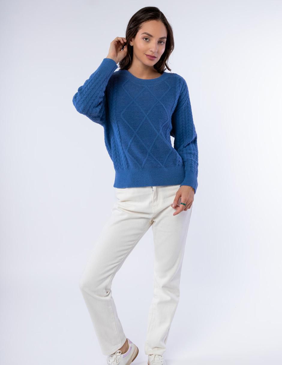 Suéter cuello redondo para mujer 6