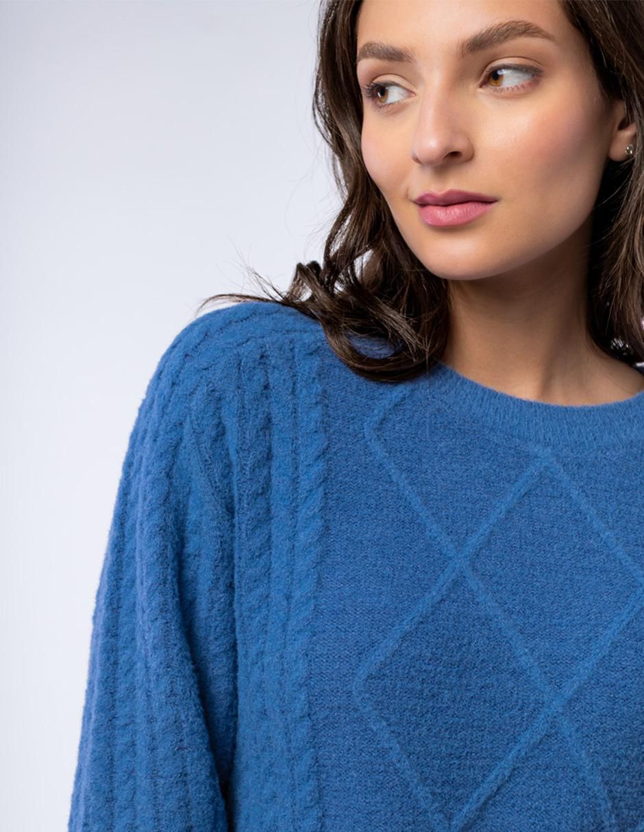 Suéter cuello redondo para mujer 5