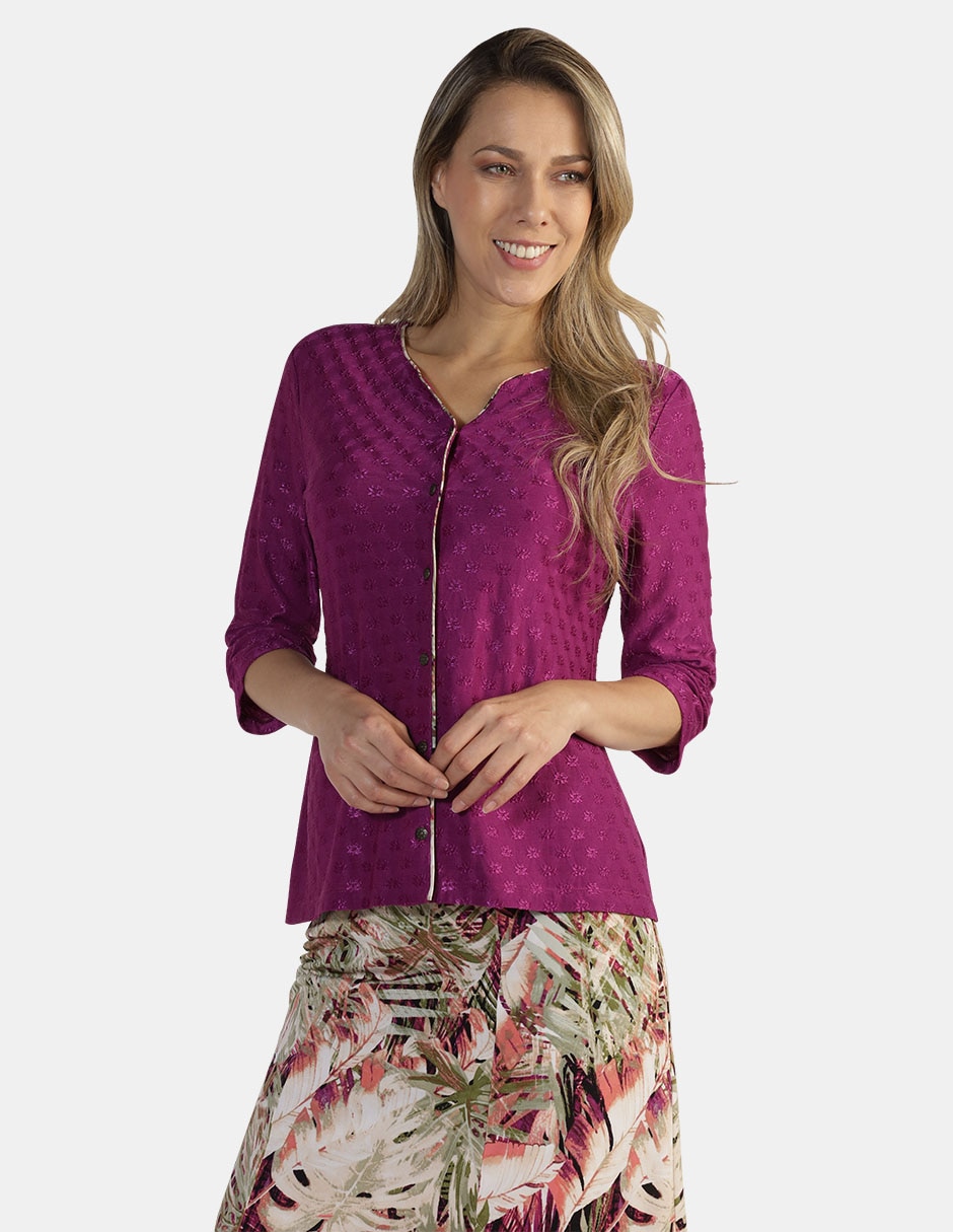 Blusa manga 3/4 para mujer