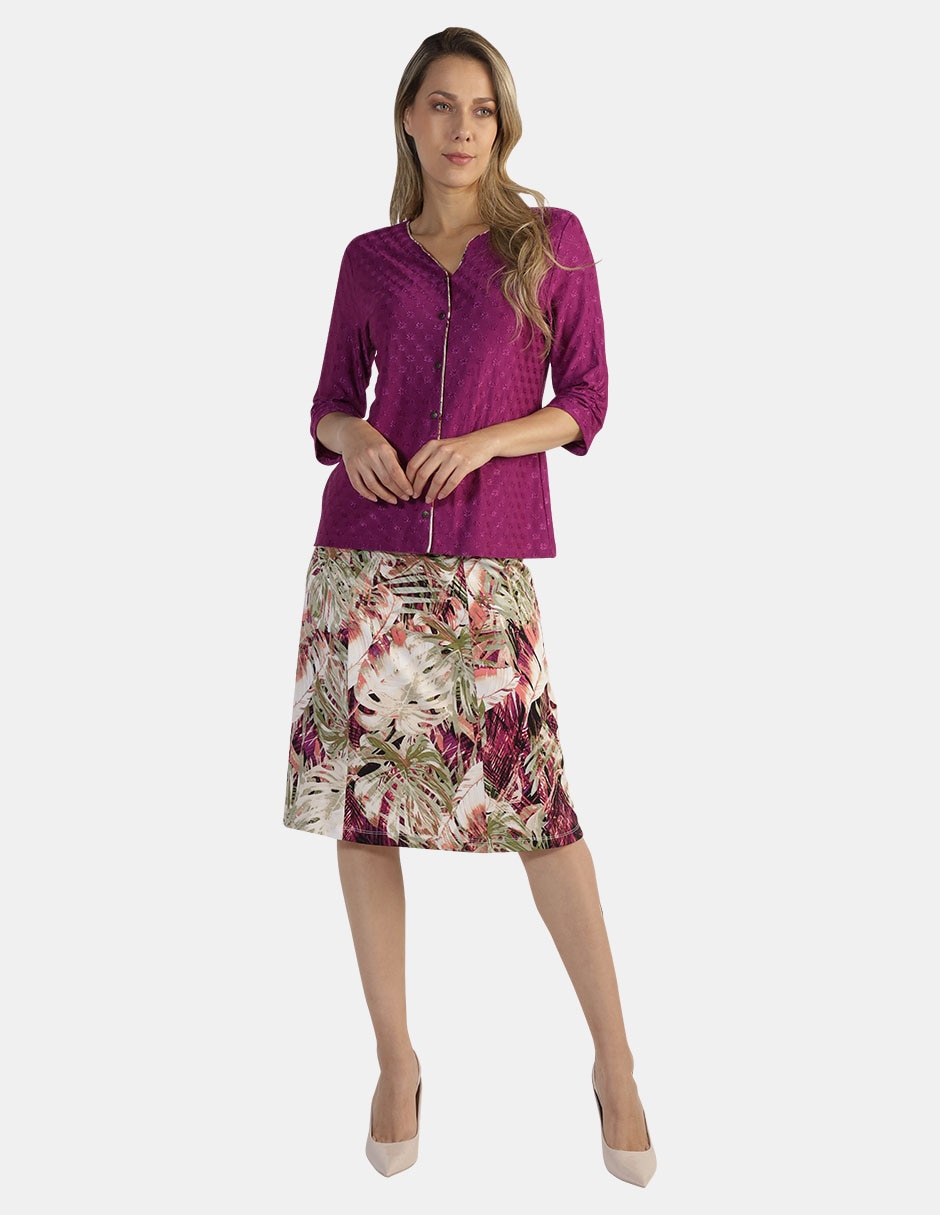 Blusa manga 3/4 para mujer