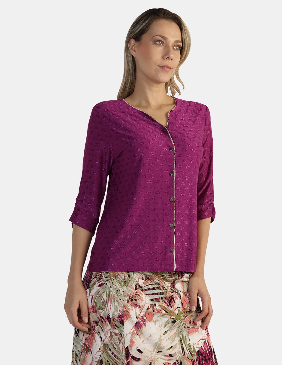 Blusa manga 3/4 para mujer