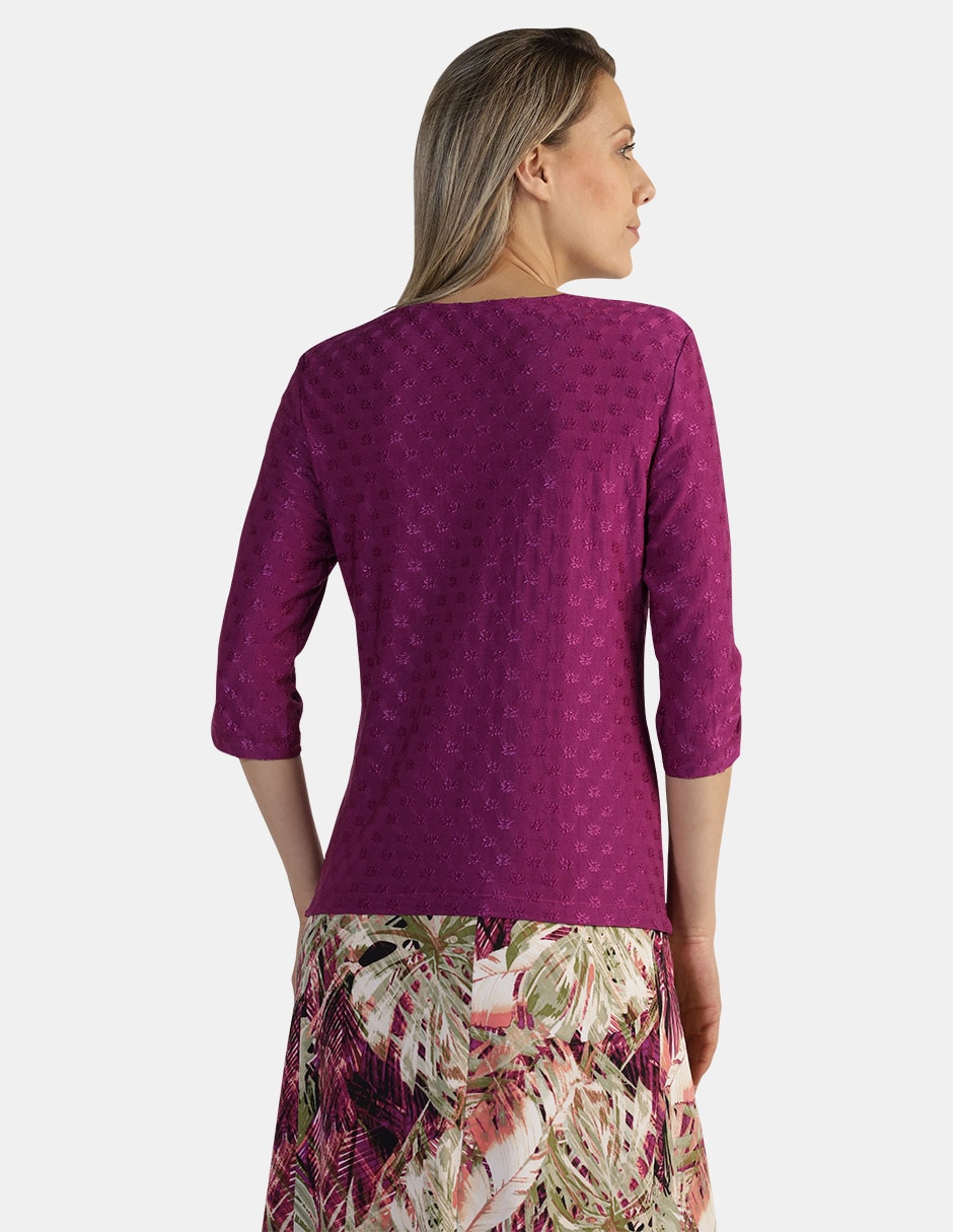 Blusa manga 3/4 para mujer