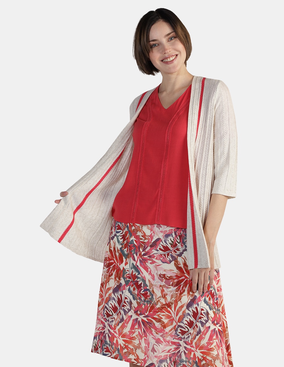 Suéter cuello simulado para mujer