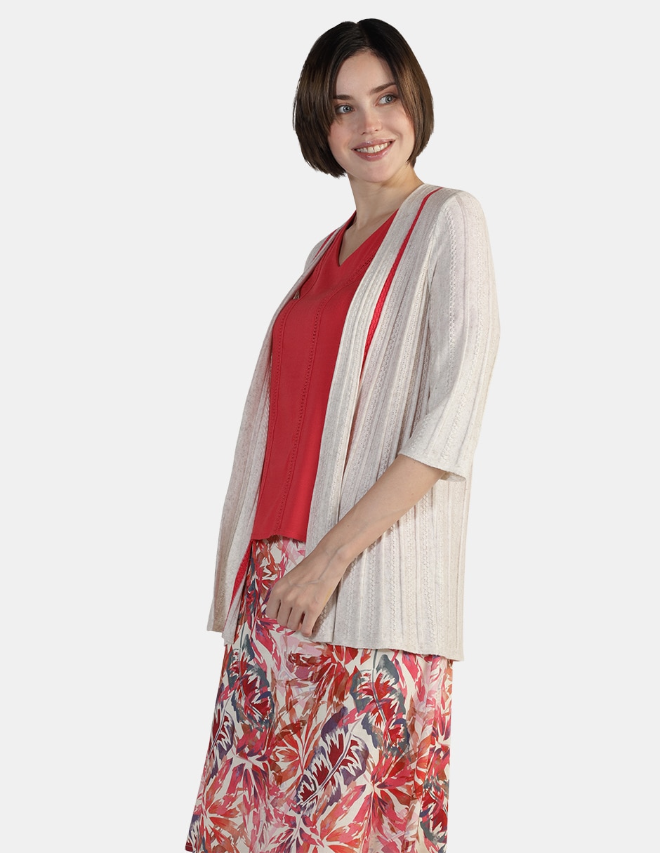 Suéter cuello simulado para mujer