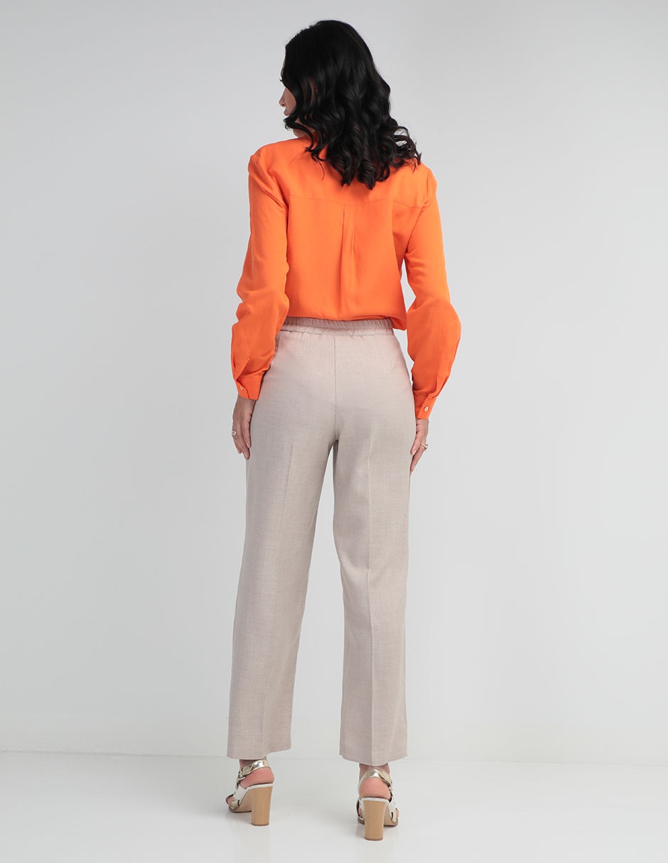 Pantalón de vestir straight para mujer 4