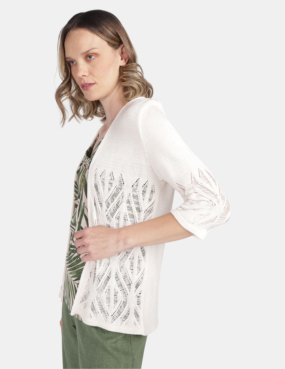 Suéter cuello v para mujer