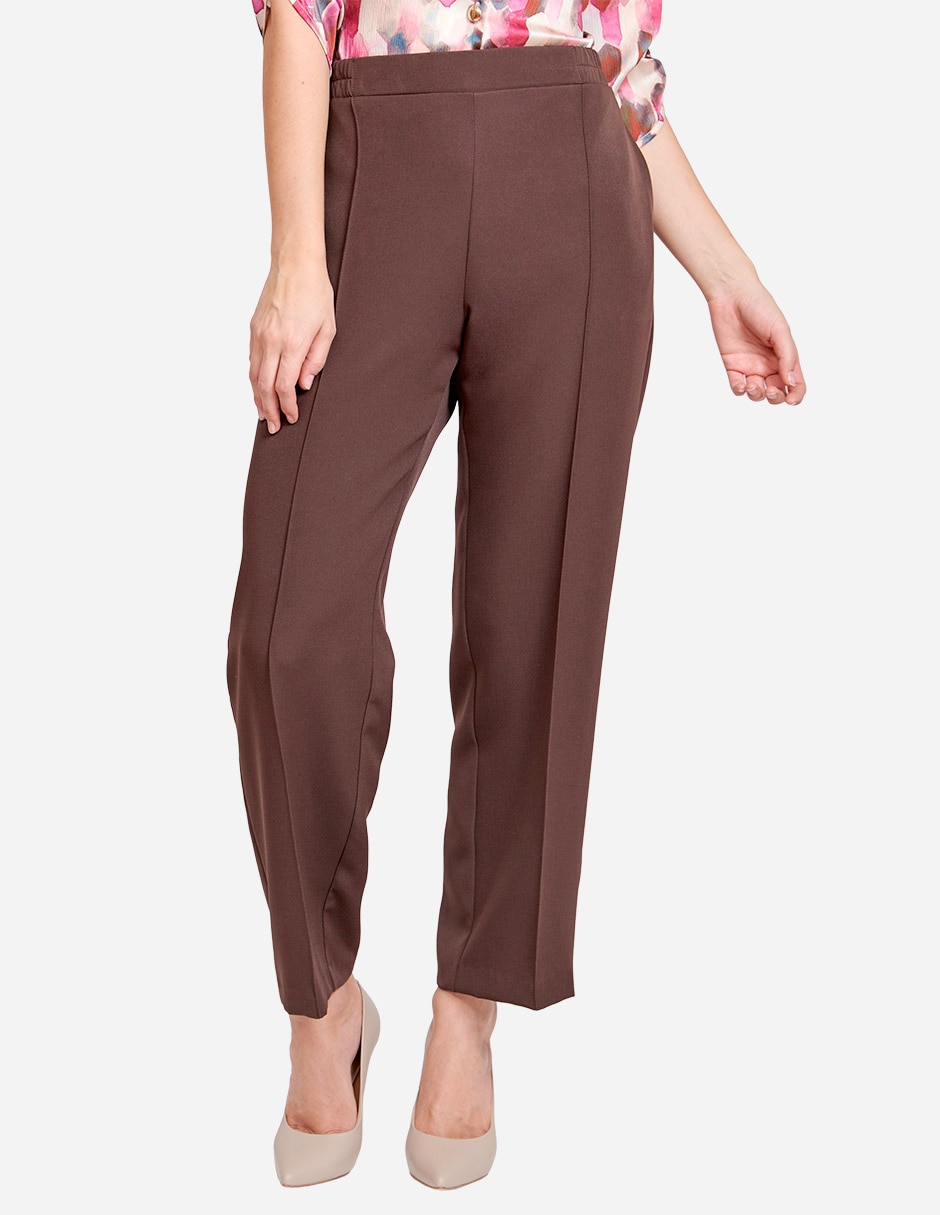Pantalón de vestir straight para mujer