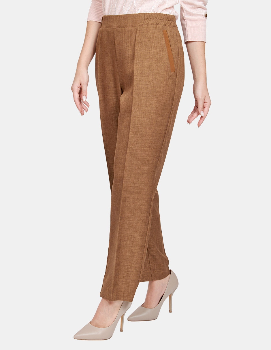 Pantalón de vestir straight para mujer