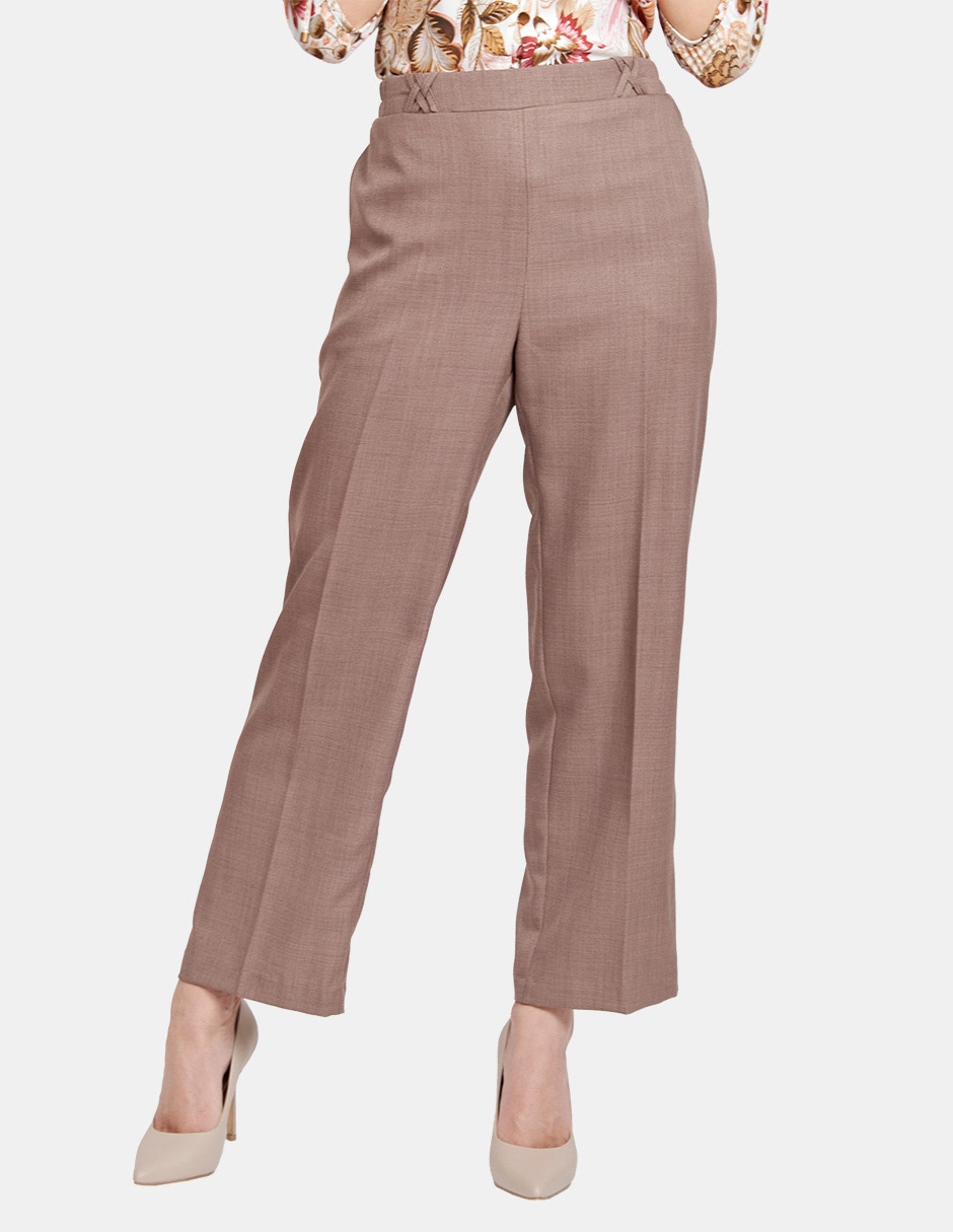 Pantalón de vestir straight para mujer