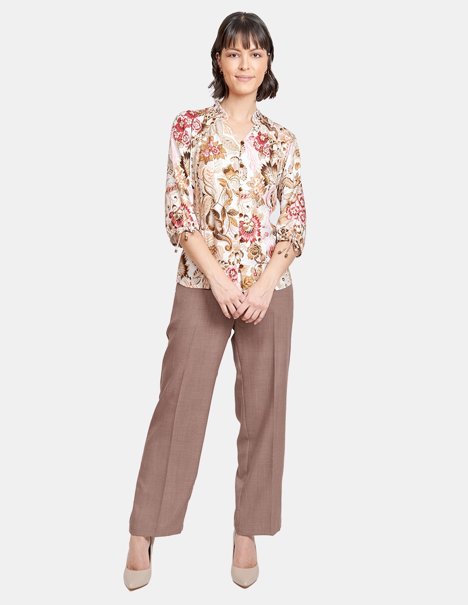 Pantalón de vestir straight para mujer