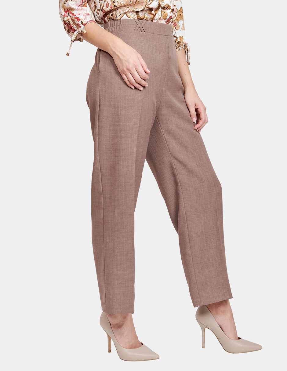 Pantalón de vestir straight para mujer