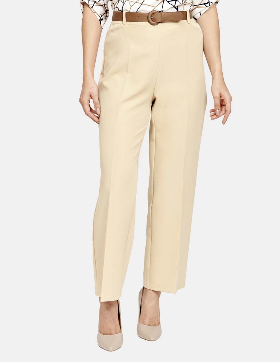 Pantalón de vestir straight para mujer