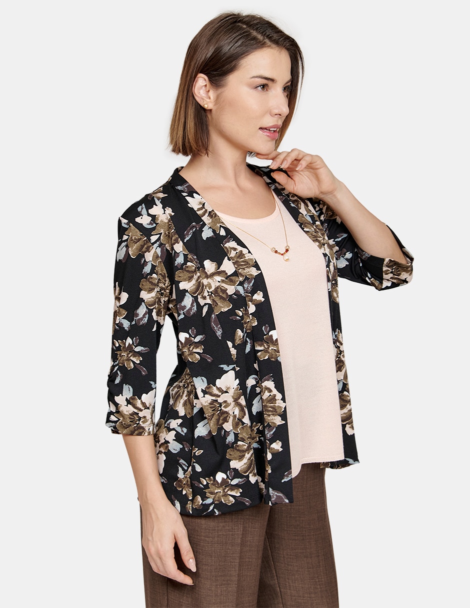 Blusa manga 3/4 para mujer