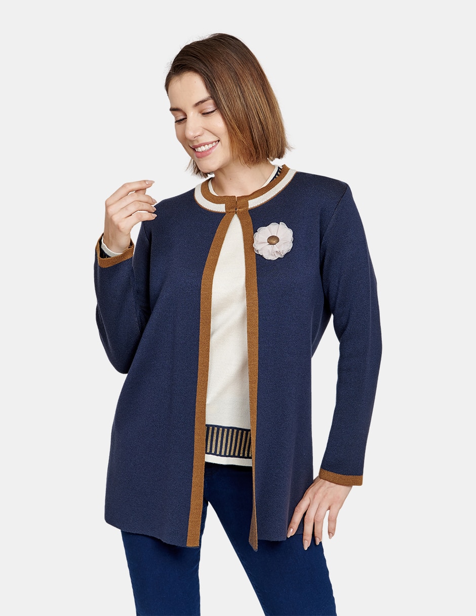 Suéter cuello redondo para mujer