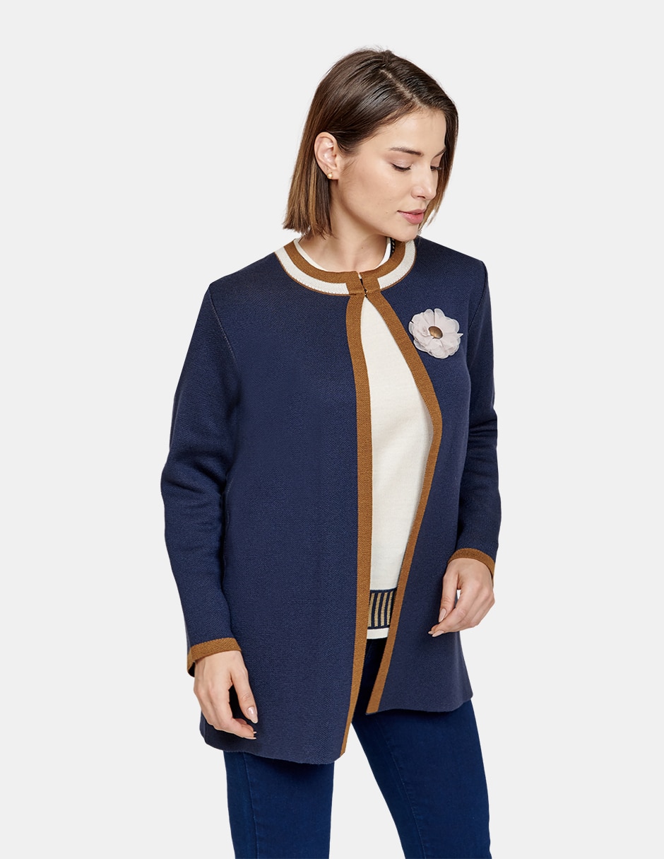 Suéter cuello redondo para mujer