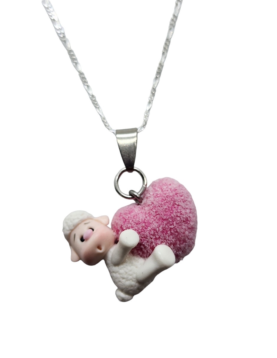 Collar Animalitos Corazón de plata P 925 Collar Animalitos Corazón de plata P 925