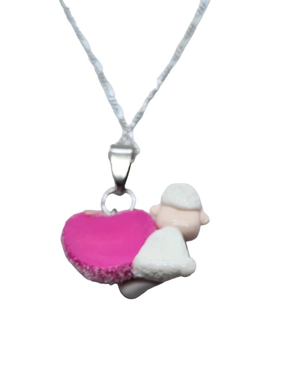 Collar Animalitos Corazón de plata P 925