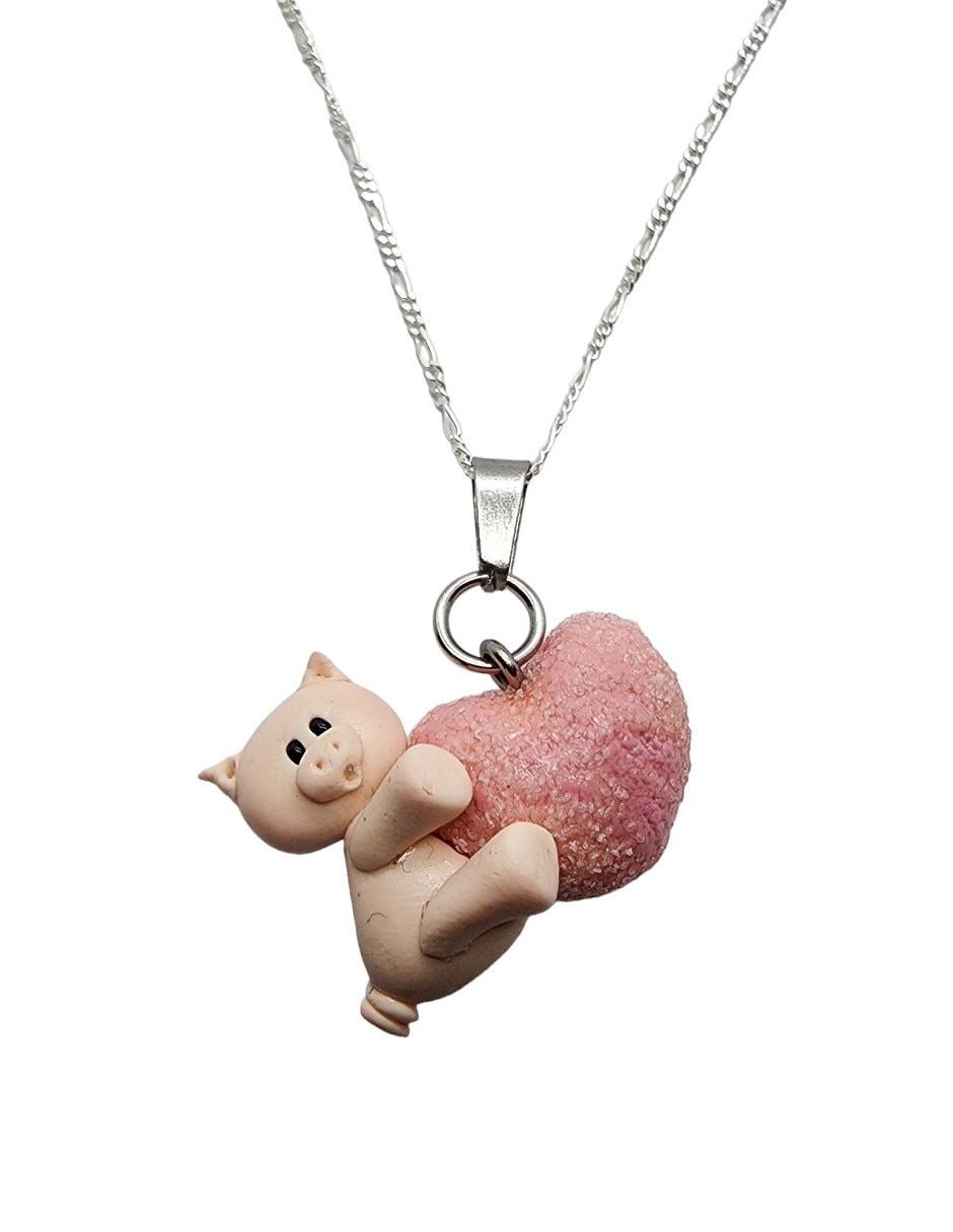 Collar Animalitos Corazón de plata P 925 Collar Animalitos Corazón de plata P 925