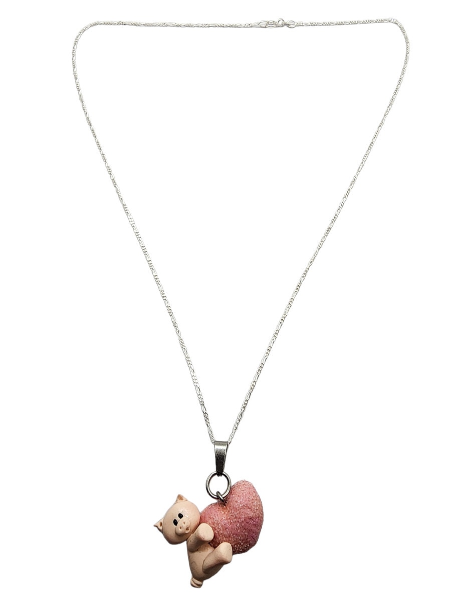 Collar Animalitos Corazón de plata P 925 3