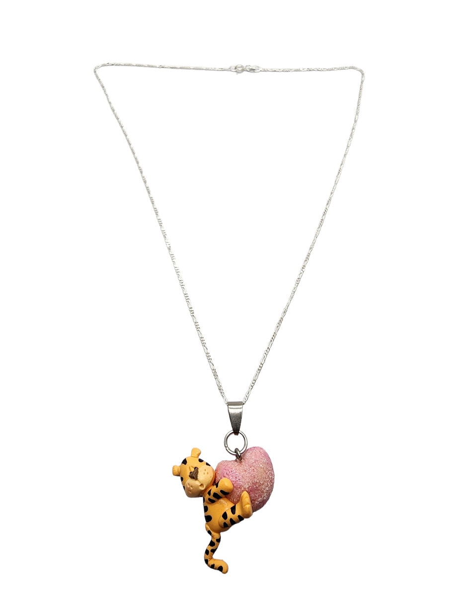 Collar Animalitos Corazón de plata P 925