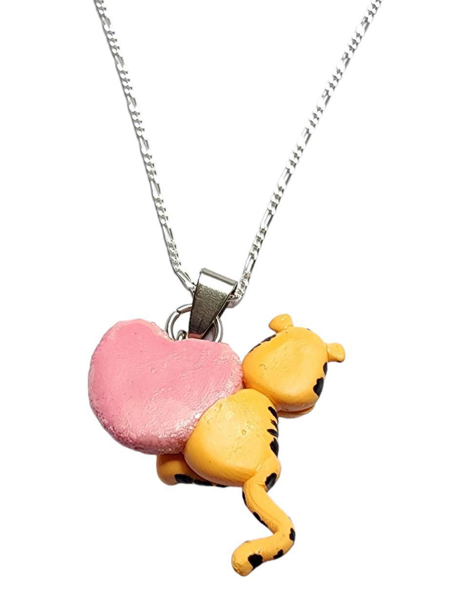Collar Animalitos Corazón de plata P 925