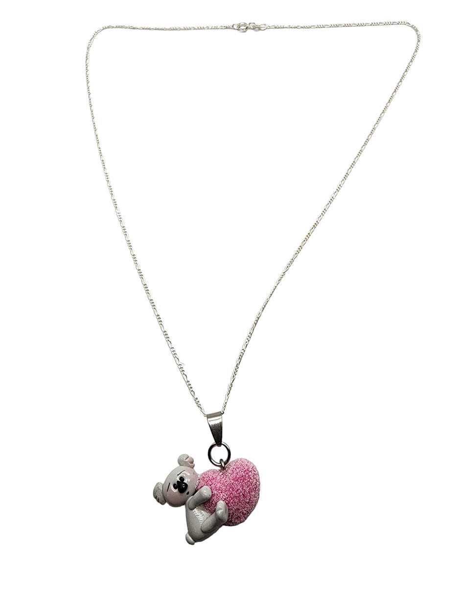 Collar de oso Animalitos Corazón de plata P 925 3