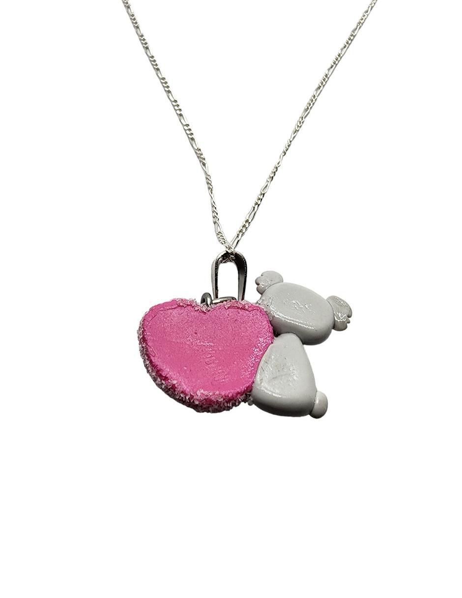 Collar de oso Animalitos Corazón de plata P 925 2