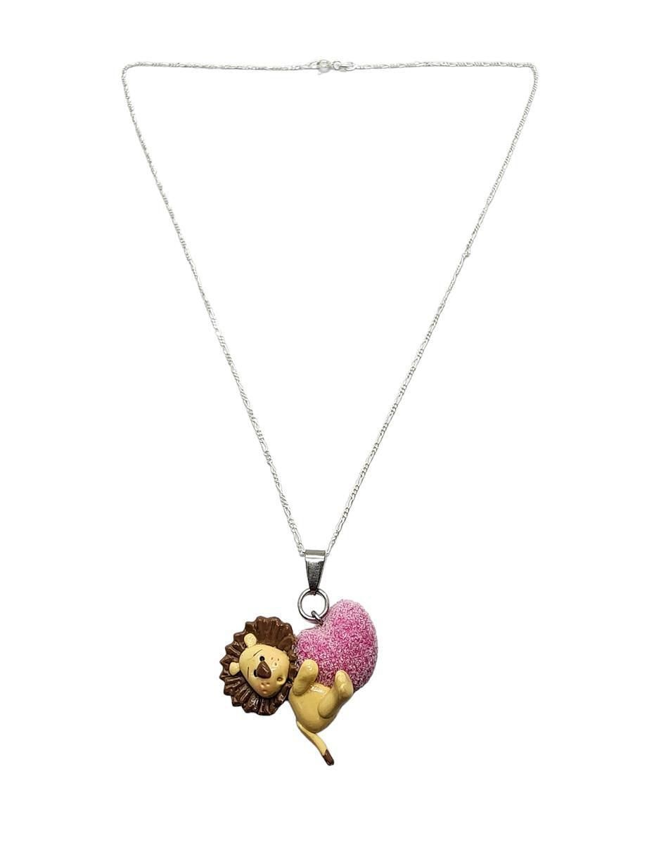 Collar de corazón de plata P 925