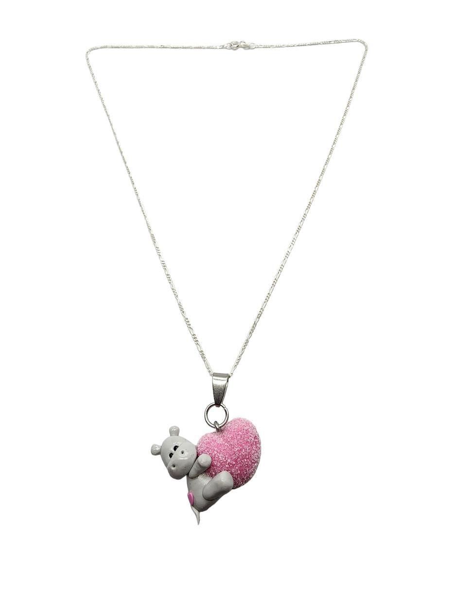 Collar de corazón de plata P 925 Collar de corazón de plata P 925