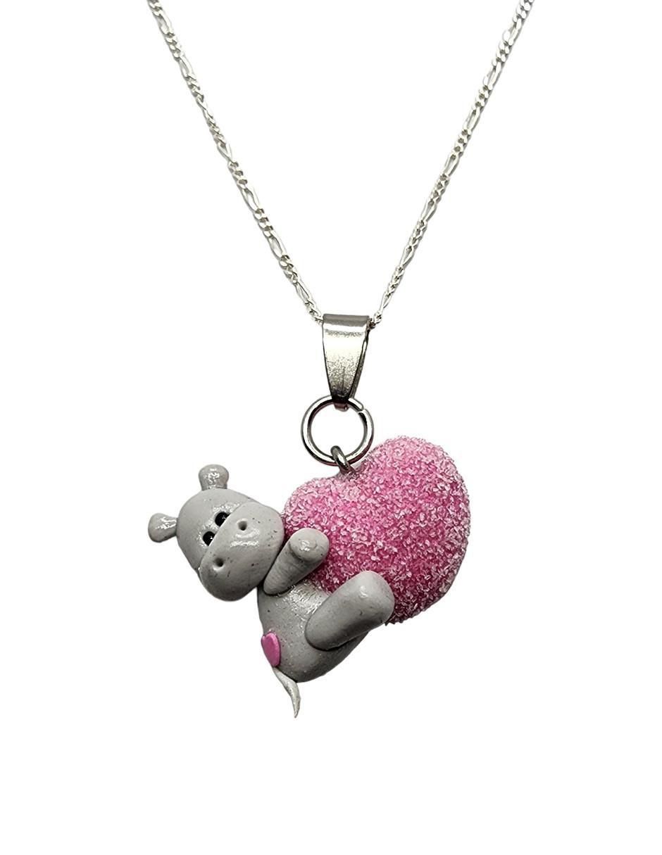 Collar de corazón de plata P 925 3
