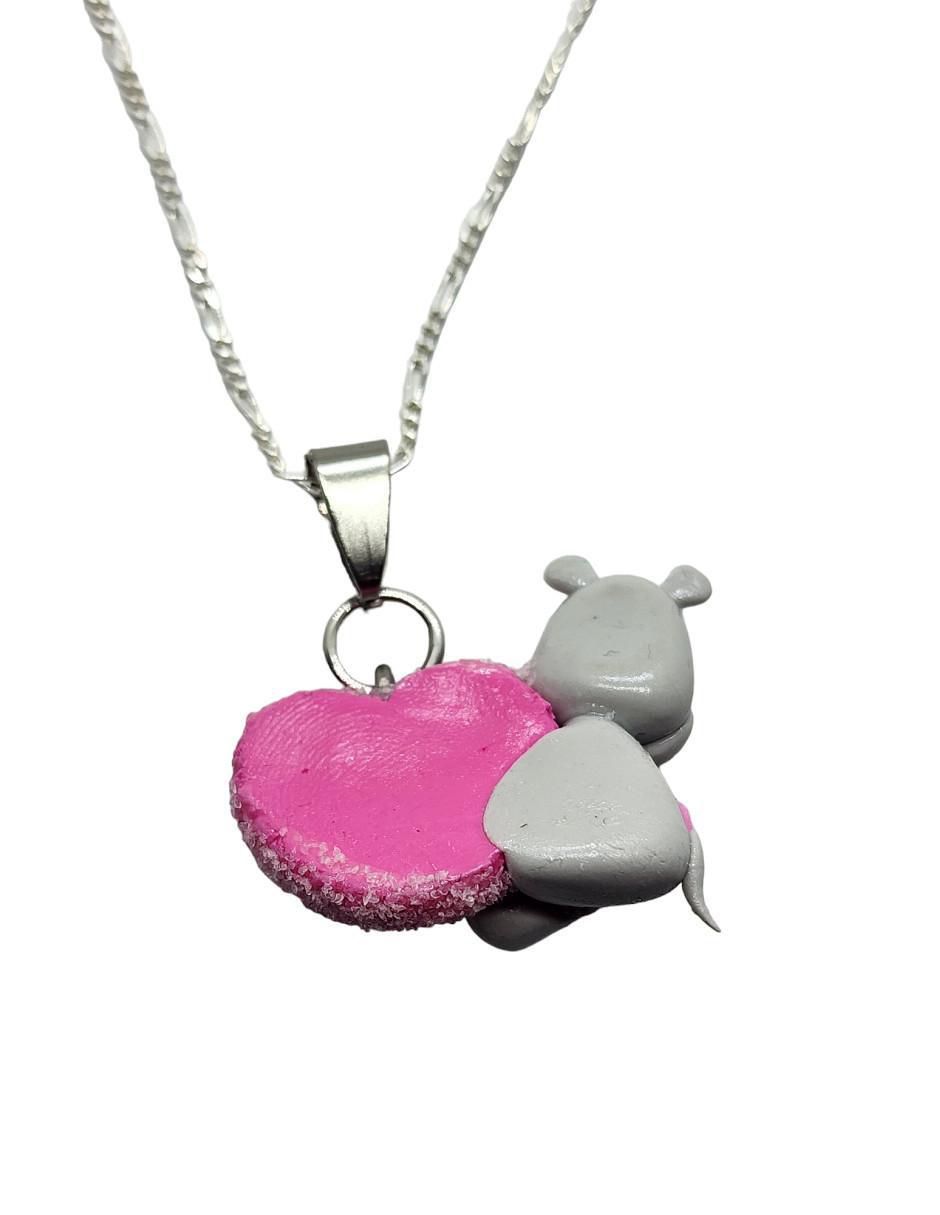 Collar de corazón de plata P 925 2