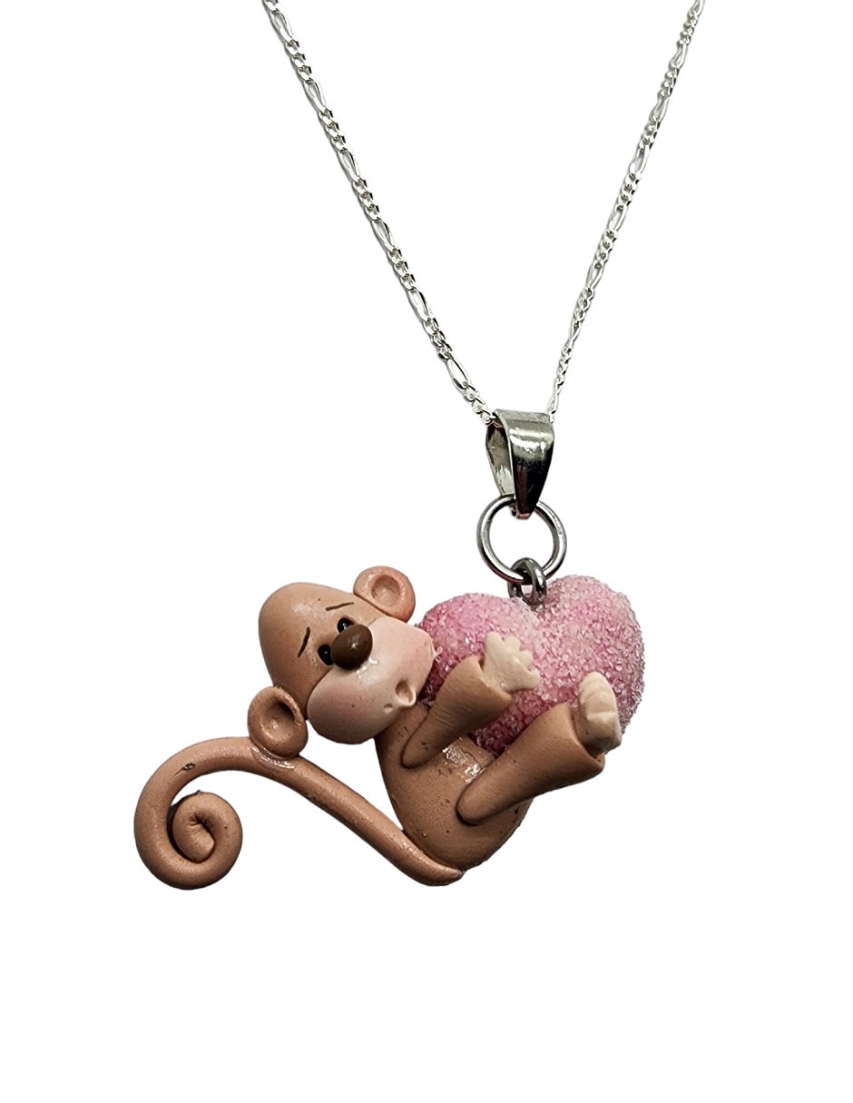 Collar de corazón de plata P 925