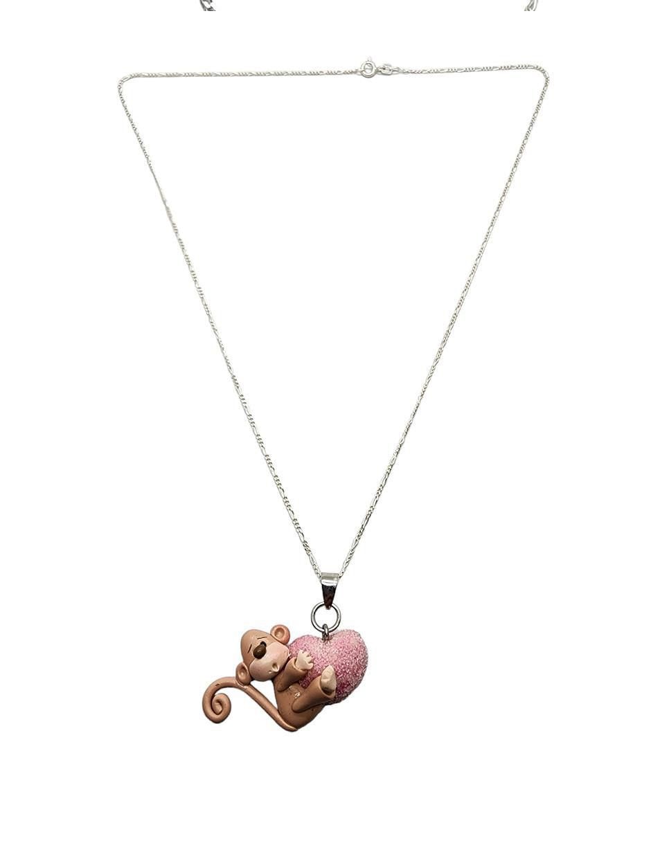 Collar de corazón de plata P 925