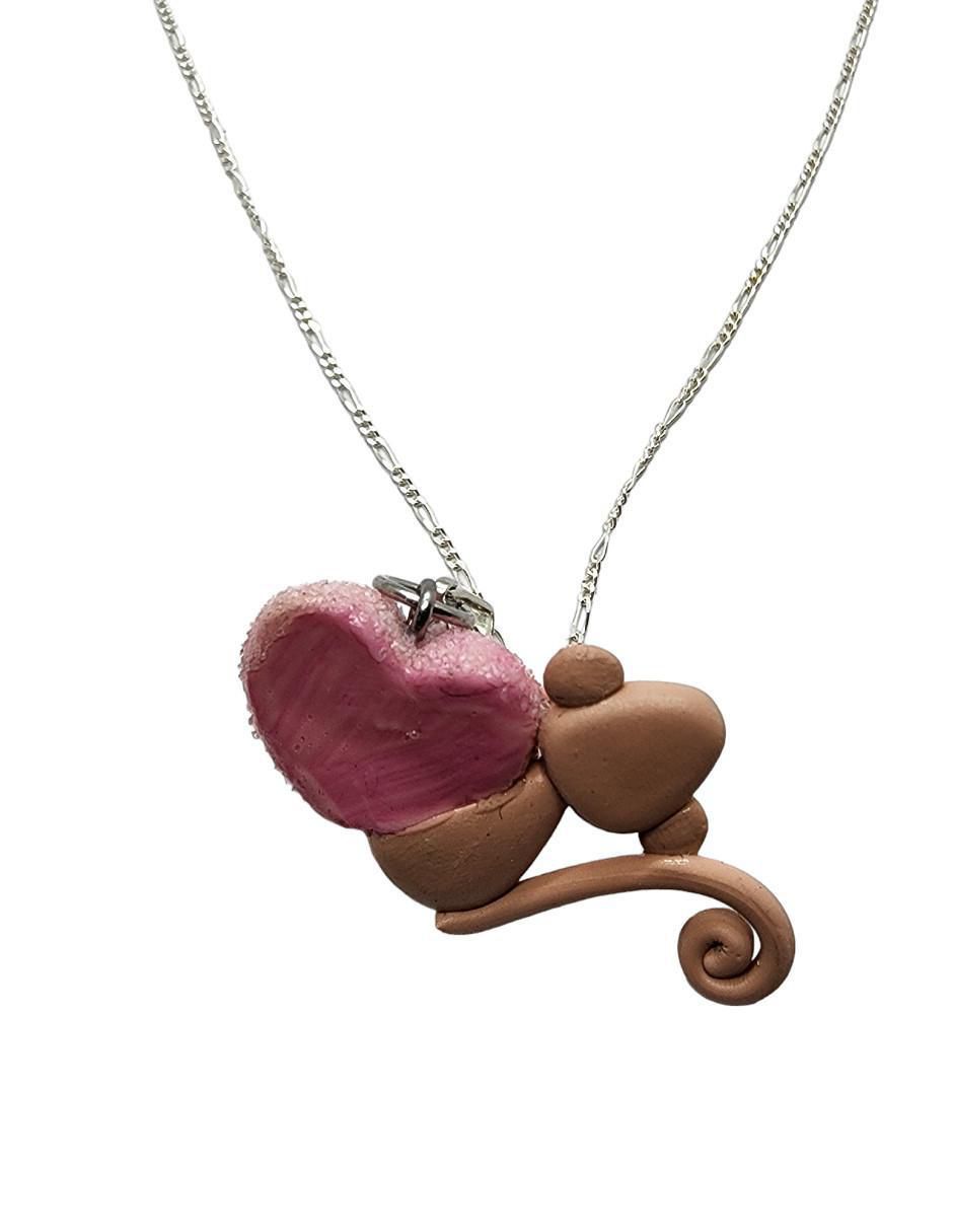Collar de corazón de plata P 925