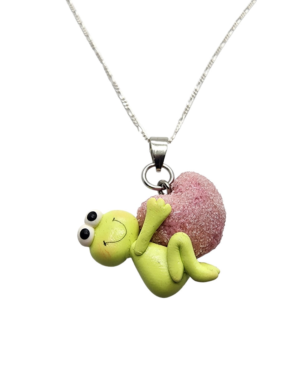 Collar de corazón de plata P 925