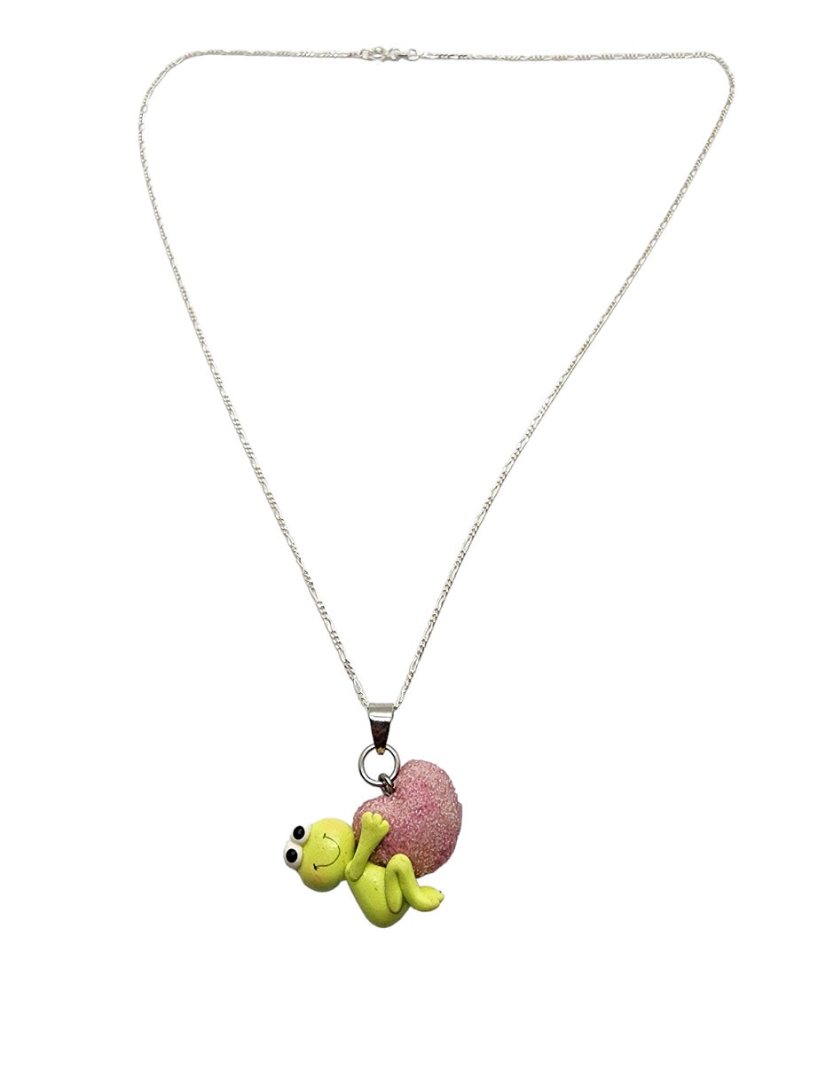 Collar de corazón de plata P 925