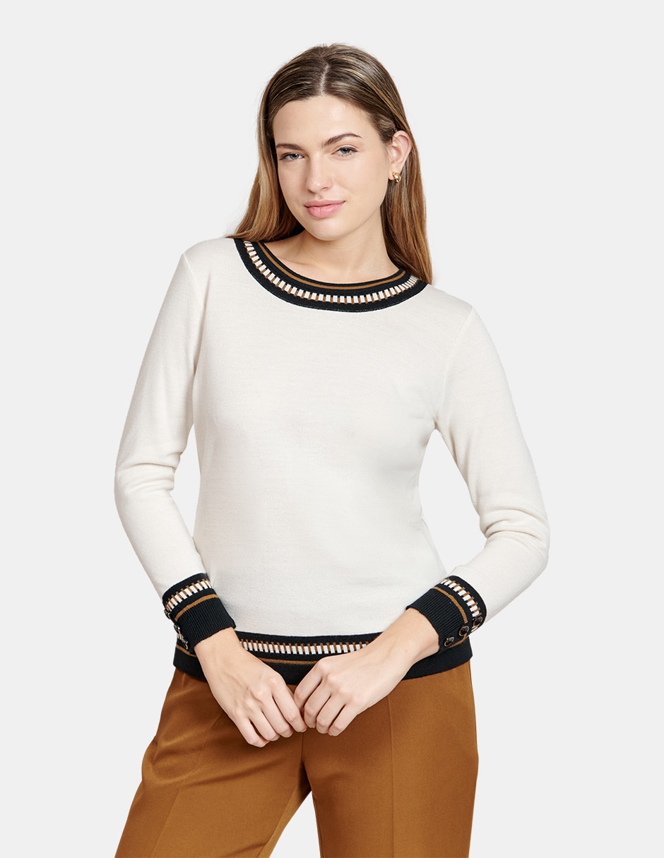 Blusa manga larga para mujer