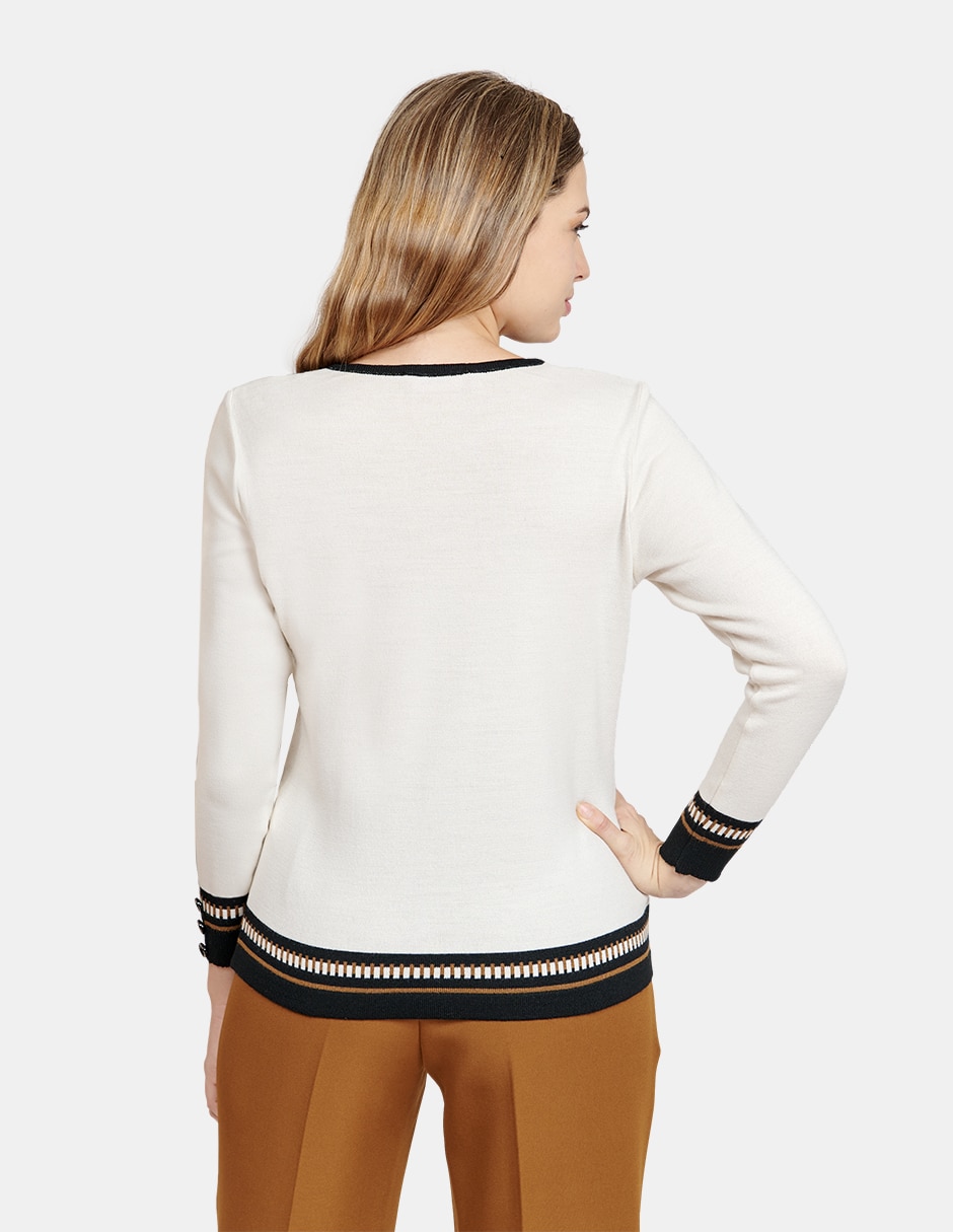 Blusa manga larga para mujer