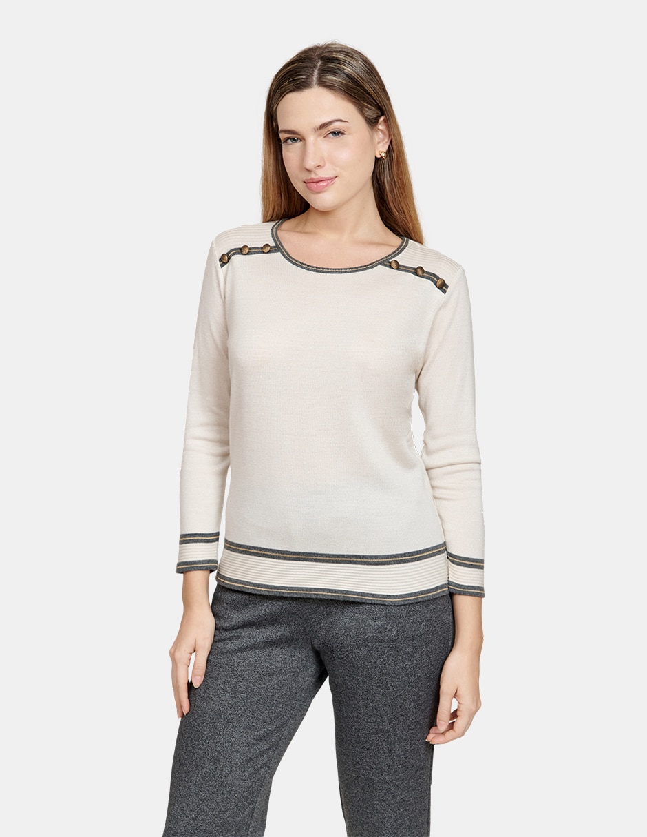 Blusa manga larga para mujer