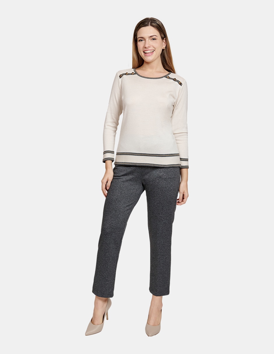 Blusa manga larga para mujer