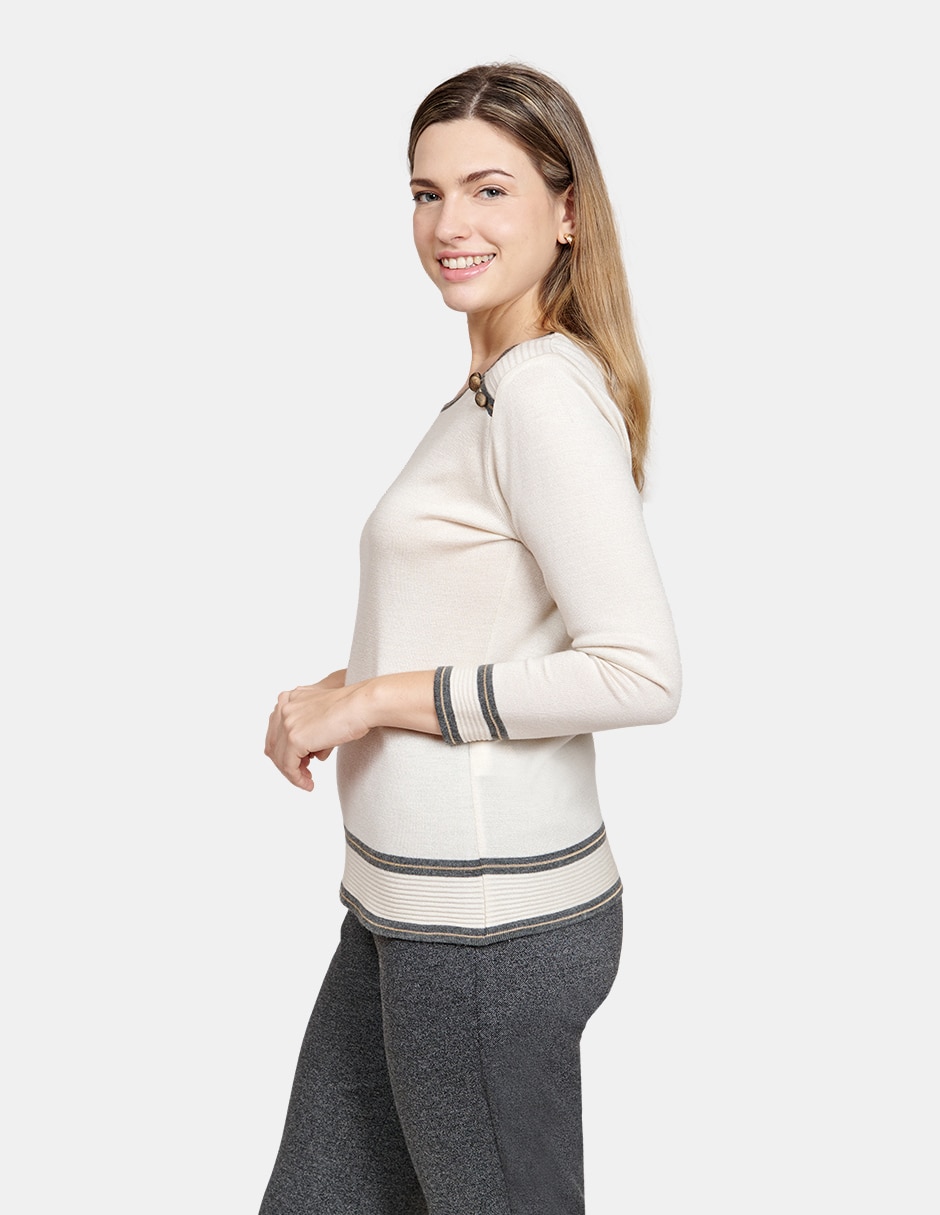 Blusa manga larga para mujer
